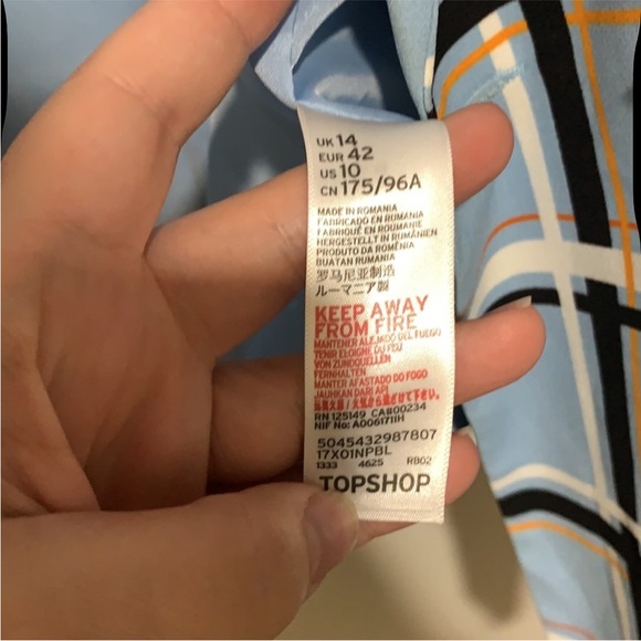 Topshop Light Blue Plaid Blazer - Picture 4 of 7